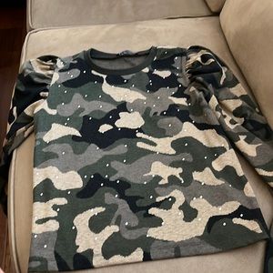 Zara Camo Studded Longsleeve